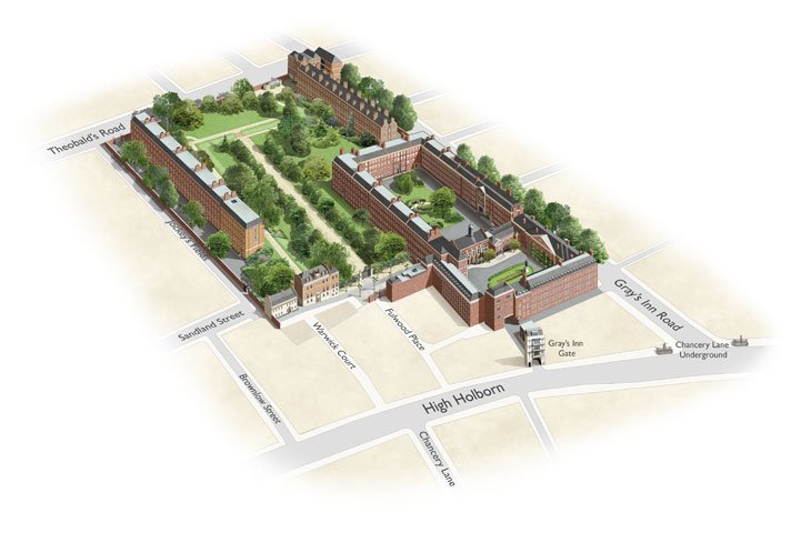 Grays Inn Map
